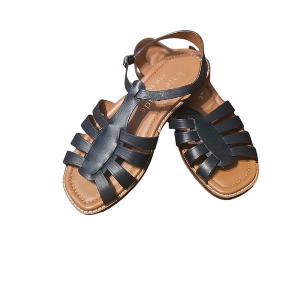Kate Spade New York Women's wonder leather ankle-strap sandals Size 8B - Picture 1 of 7